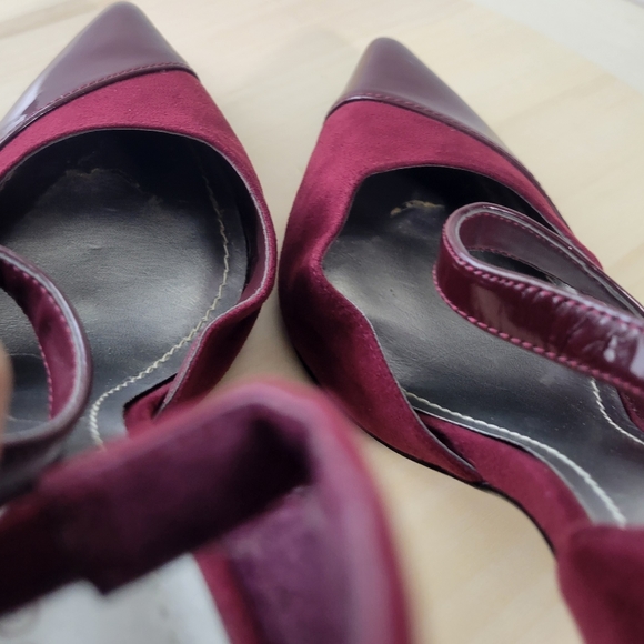 BCBGeneration PL Tianah Burgundy Heels Womens Size 7 - Picture 11 of 13